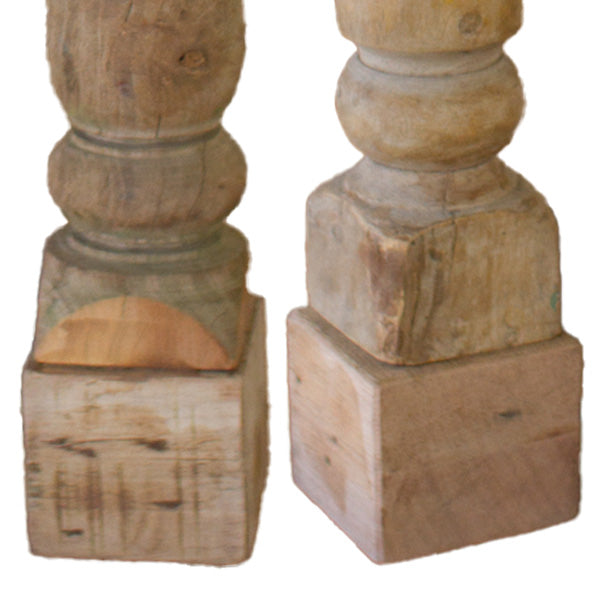 Rynx | Chunky Reclaimed Wood Candle Holders, Set of 3