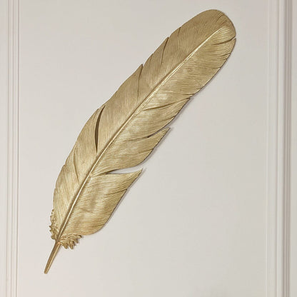 Rynx | Yasmin Large Gold Feather Wall Decoration