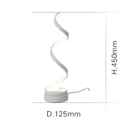 RYNX | Spiral Glow LED Desk Lamp – Energy Efficient, Sustainable & Eye-Friendly Design