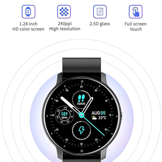 Rynx | Zl02 Smart Watch 1.28 Inches Smartwatch Fitness Running Watch