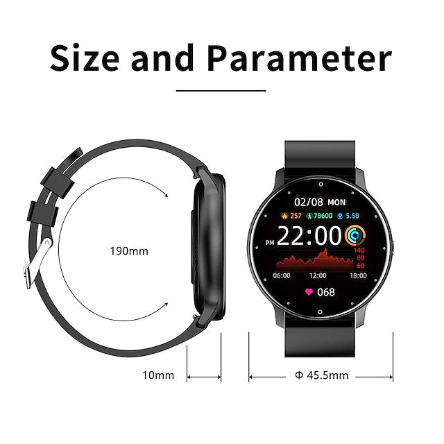 Rynx | Zl02 Smart Watch 1.28 Inches Smartwatch Fitness Running Watch