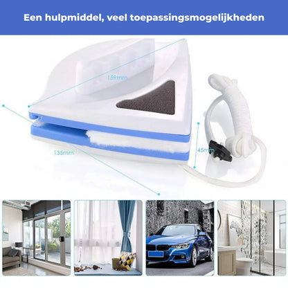 Rynx | Magnetic Window Cleaner — double-sided glass cleaning device with safety lock